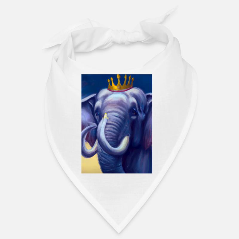 Elefant mit Krone Bandana