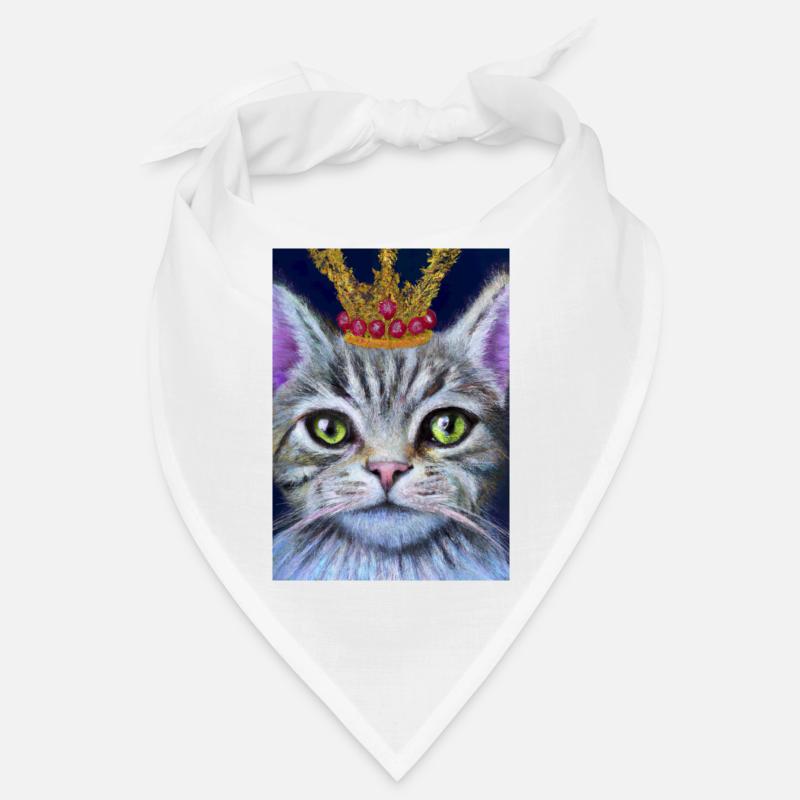 Katze mit Krone Bandana