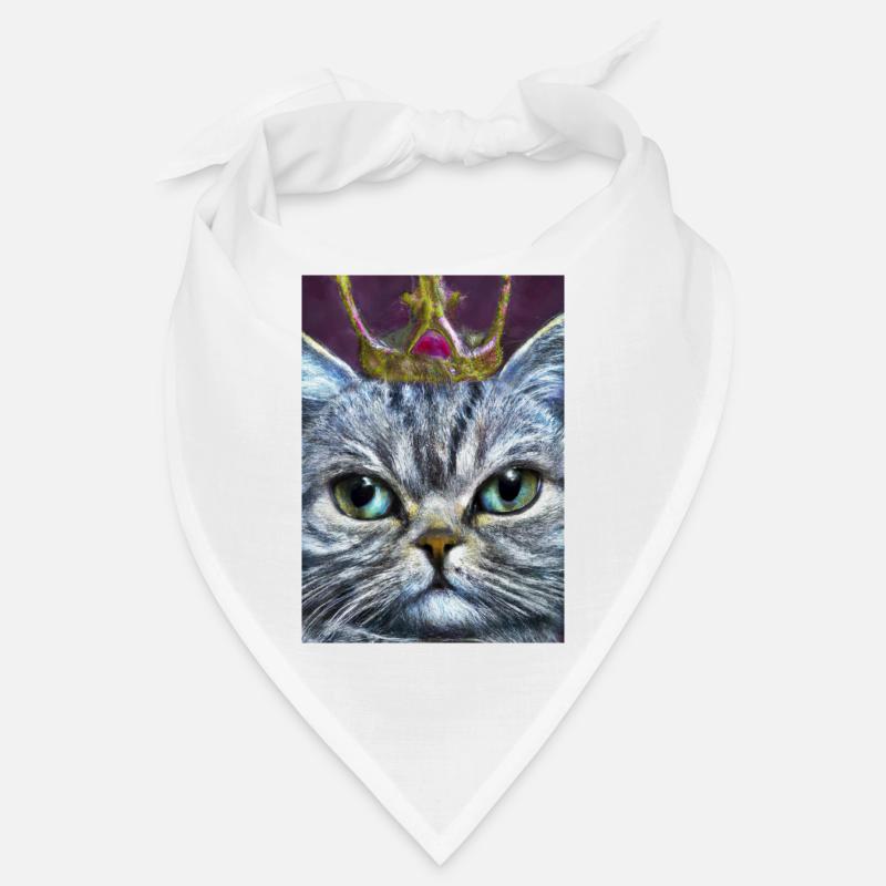 Katze mit Krone Bandana