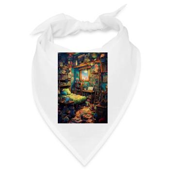 Vintage Kinderzimmer - Bandana - Weiß - Vorne