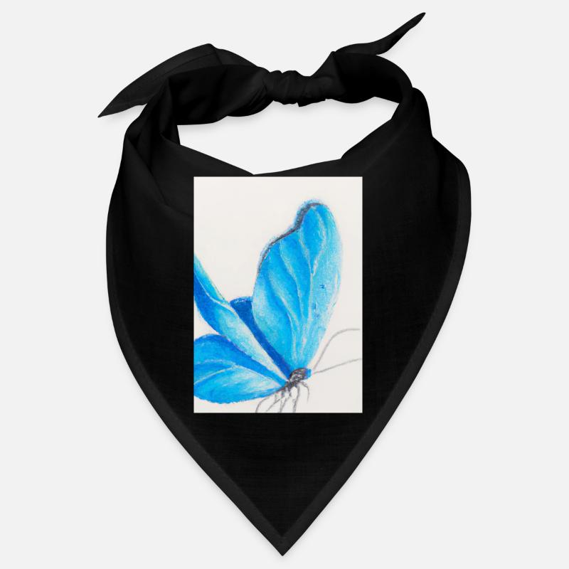 Blauer Schmetterling Bandana