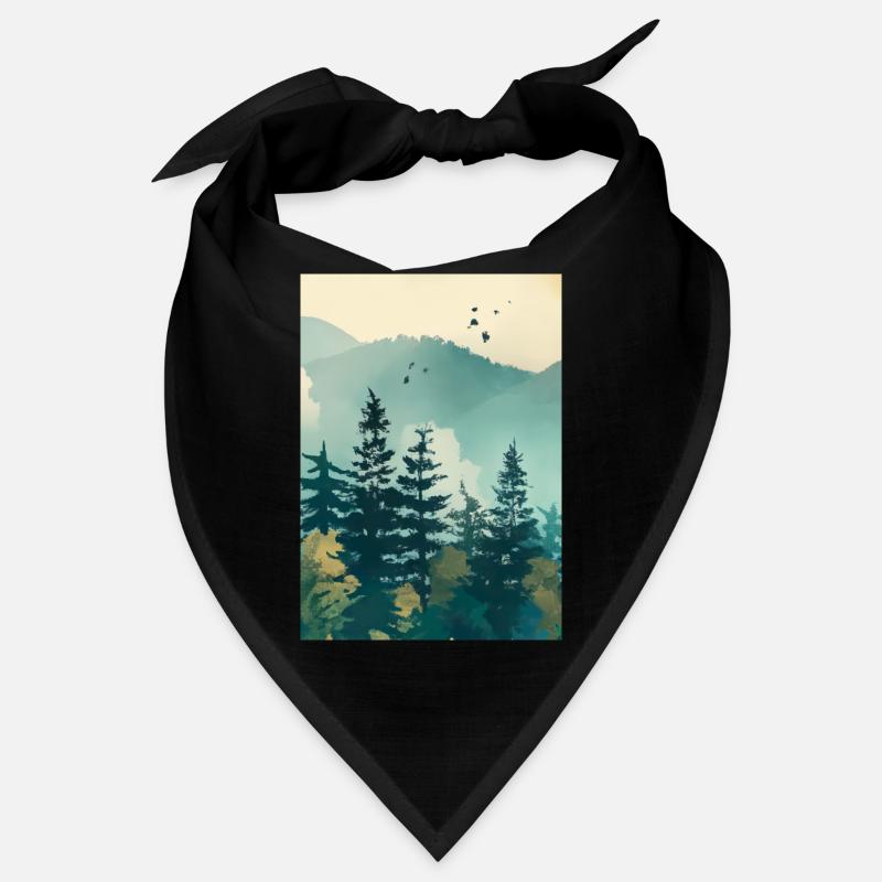 Nebliger Wald Bandana