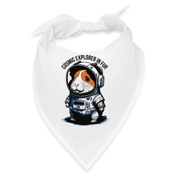Pelziger Raumfahrer - Bandana - Weiß - Vorne
