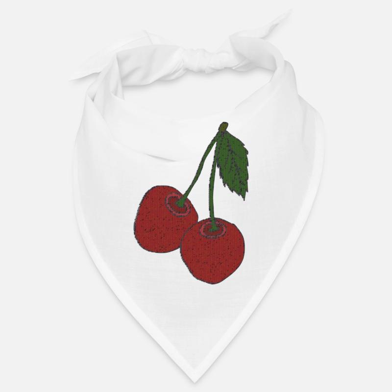 Cherries fabric Bandana