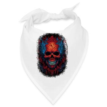 sayings statement human skeleton adult clothing - Bandana - Weiß - Vorne