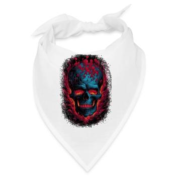 death adult clothing happy balloons skeleton cage - Bandana - Weiß - Vorne