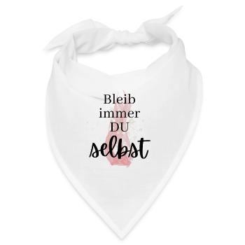 POSITIVE EINSTELLUNG MINDSET Motivation - Bandana - Weiß - Vorne