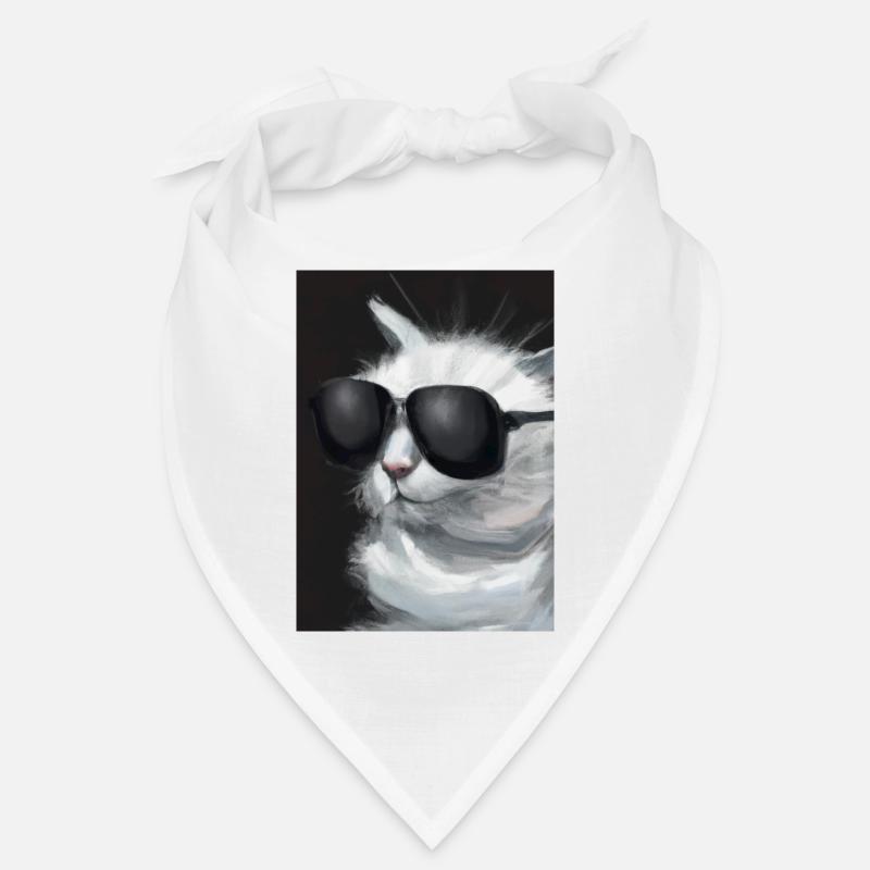 Katze mit Sonnenbrille Bandana