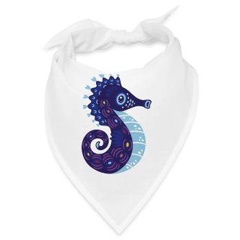Meerestiere - Bandana - Weiß - Vorne