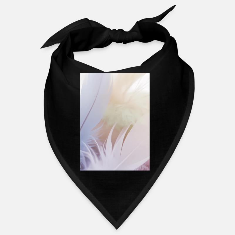 Pastellfarbene Federn Bandana