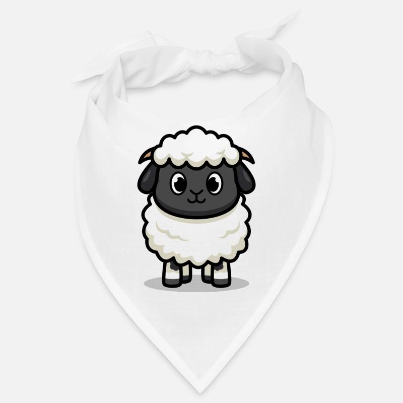 Süßes Lamm - Bandana - Weiß