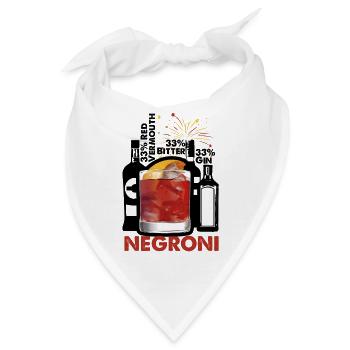Negroni-Cocktails - Bandana - Weiß - Vorne