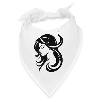 schlichte Schönheit - Bandana - Weiß - Vorne