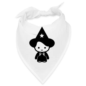 Zauberer - Bandana - Weiß - Vorne