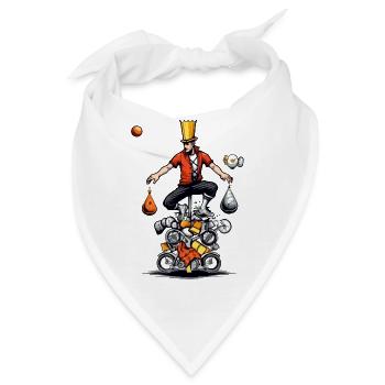 Jack der Jongleur - Bandana - Weiß - Vorne