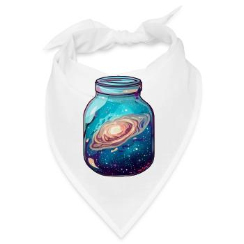 Platz in einem Glas - Bandana - Weiß - Vorne