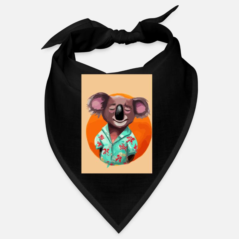 Koala mit Hawaii-Hemd Bandana
