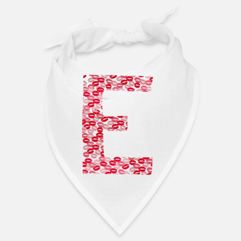 Buchstabe E - T-Shirt-Küsse Bandana