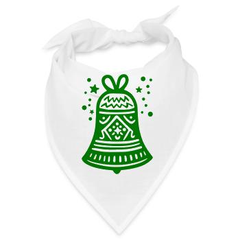 Glocke Weihnachtsglocke - Bandana - Weiß - Vorne