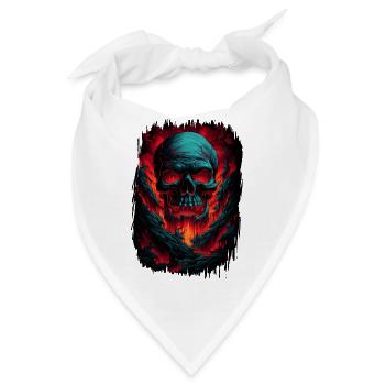 birthday present idea gift skeleton fingers - Bandana - Weiß - Vorne