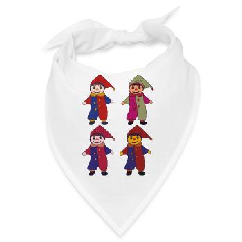 kasper im Viererpack - Bandana - Weiß - Vorne