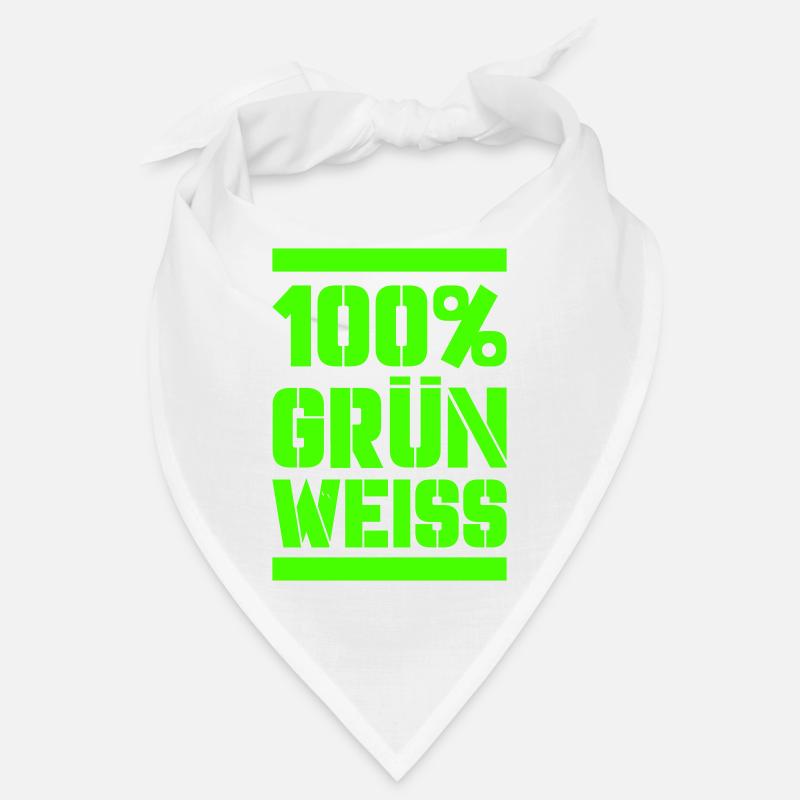 100 vert blanc Bandana