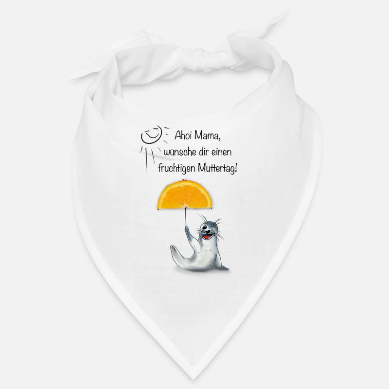 Muttertag Seehündin - Bandana - Weiß