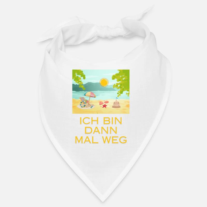 Ich bin dann mal weg - Bandana - Weiß