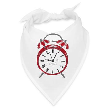 Wecker Alarm Uhr - Bandana - Weiß - Vorne