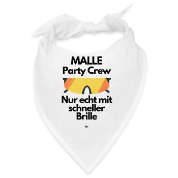 Malle MALLE Partycrew 7 - Bandana - Weiß - Vorne
