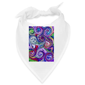 Magic Spirals - Bandana - Weiß - Vorne