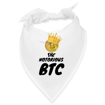 Krypto Notorious BTC 1 Bitcoin - Bandana - Weiß - Vorne