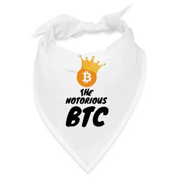 Krypto Notorious BTC 2 Bitcoin - Bandana - Weiß - Vorne