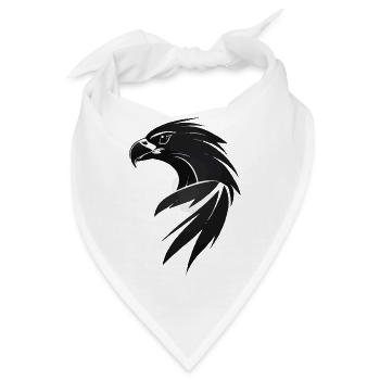 Adler Greifvogel Kopf - Bandana - Weiß - Vorne