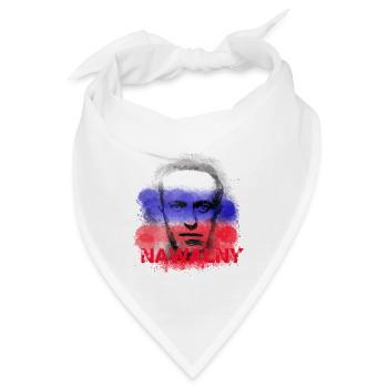 freiheit,rebell,rußland,flagge - Bandana - Weiß - Vorne
