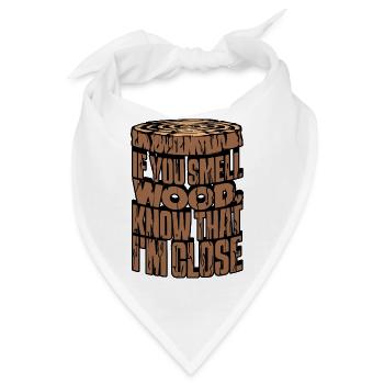 Holzarbeit Baumfäller Statement Holz Holzfäller - Bandana - Weiß - Vorne
