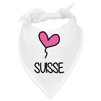 SCHWEIZ. LAND. GENF. HUMOR. FLAGGE. GENF - Bandana - Weiß - Vorne