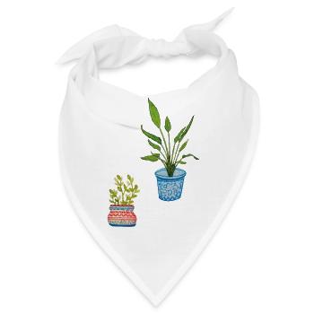 Topfpflanzen - Bandana - Weiß - Vorne
