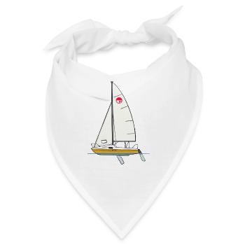 FAM gelb 1 Fenster - Bandana - Weiß - Vorne