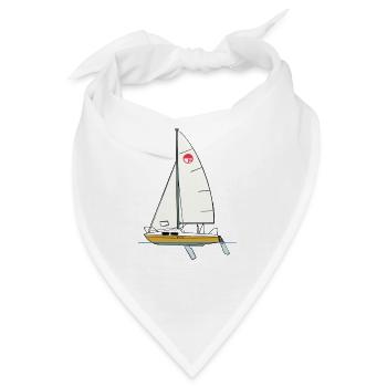FAM gelb 2 Fenster - Bandana - Weiß - Vorne