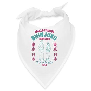 World Famous Shinjuku shopping district - Bandana - Weiß - Vorne