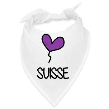 SCHWEIZ. LAND - Bandana - Weiß - Vorne