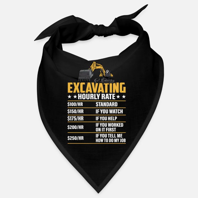 Excavating -Hourly Rate- Excavator Operator Bandana