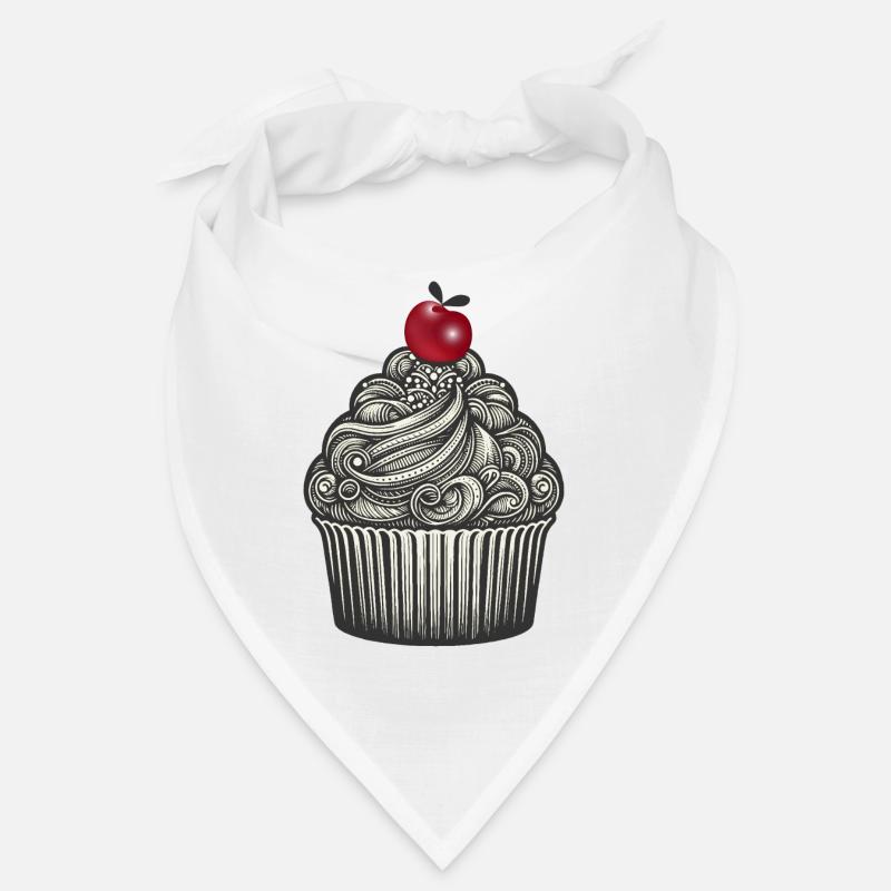 Topping with cherry in cupcake cups Bandana