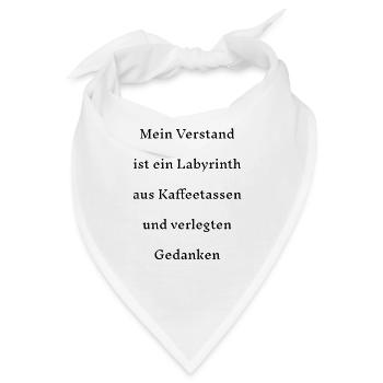Gedankensprüche - Bandana - Weiß - Vorne