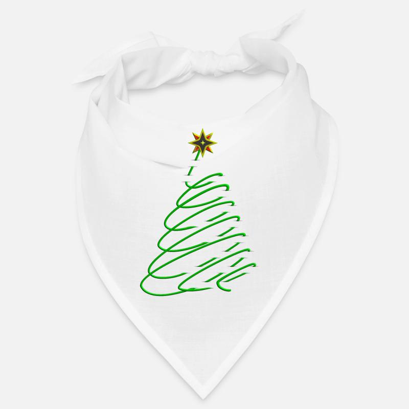 Spirale d’arbre de Noël avec étoile Bandana