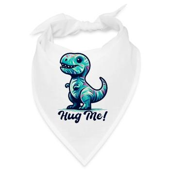 T-Rex Umarme mich Umarmen Geschenk - Bandana - Weiß - Vorne