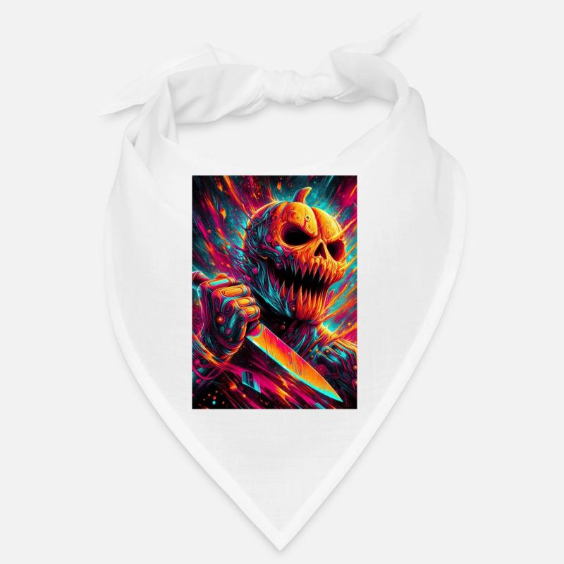 HALLOWEEN NEON PUMPKIN HORROR Bandana
