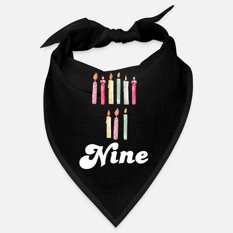 9th Anniversary Candle Bandana