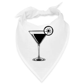 cocktail - Bandana - Weiß - Vorne